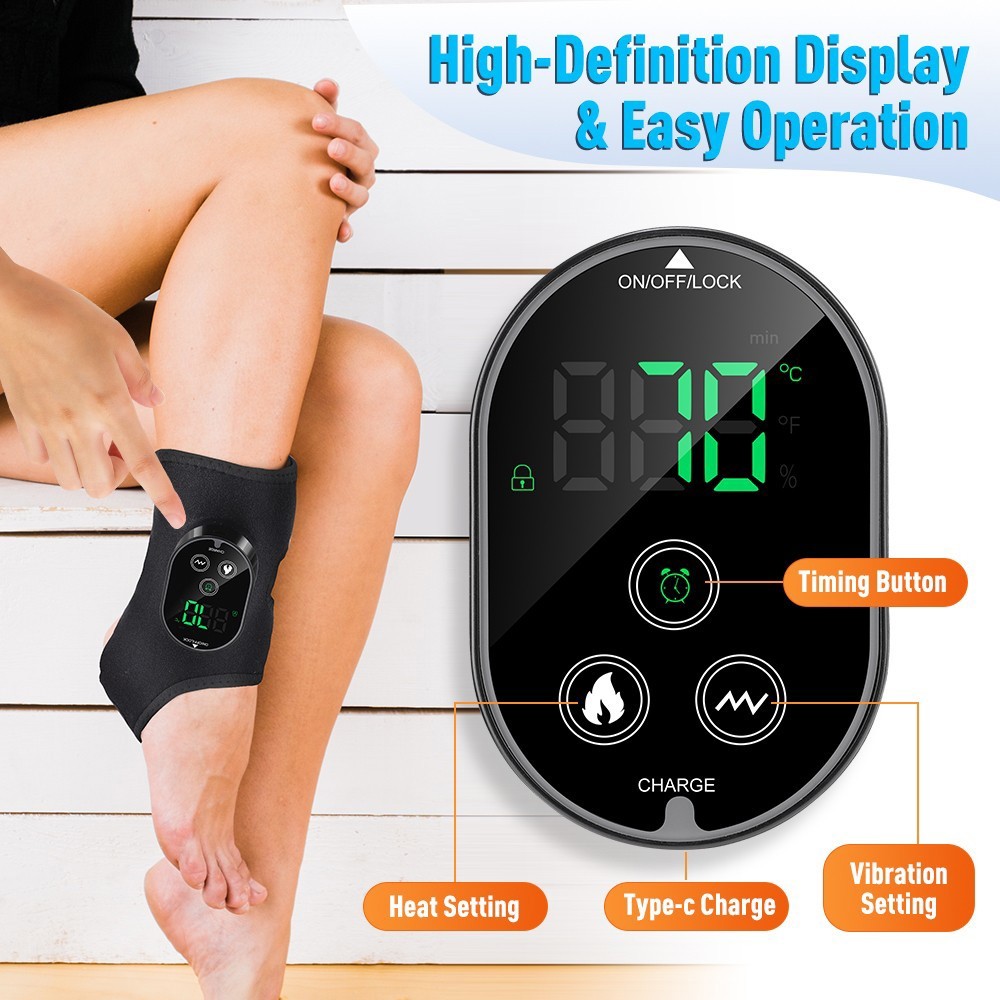 Foot Renew Triple Method Massager Heat Vibration for Heel Arch Ankle Neuropathy