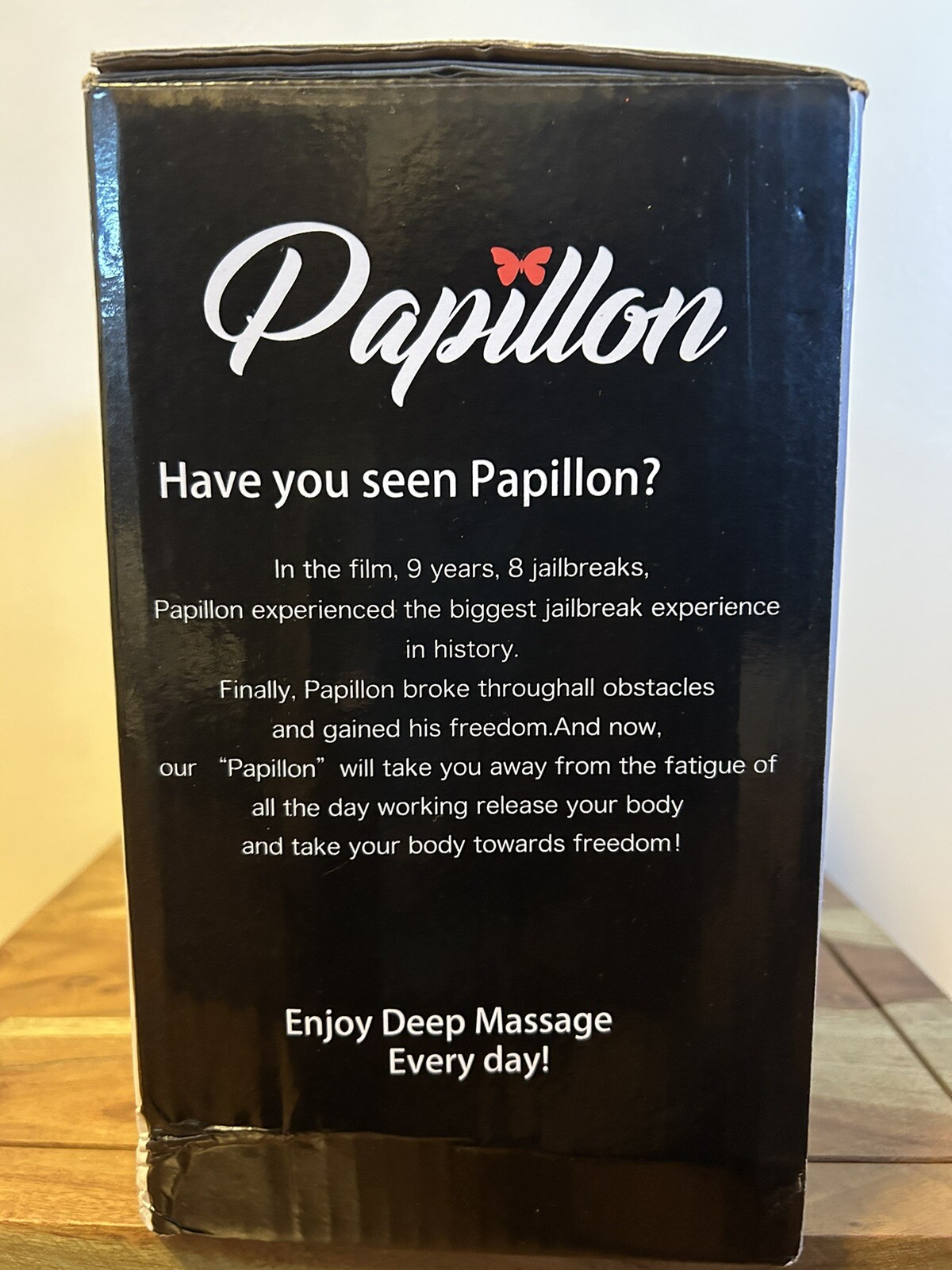 Papillon Shiatsu Neck Massager With Heat – Model JH-017 NWB
