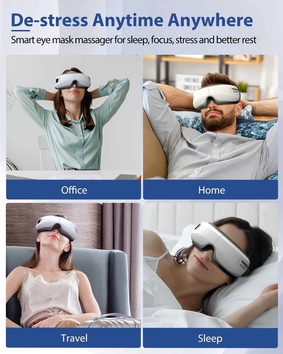 Eye Massager with Heat & Bluetooth Music, Christmas Birthday Gifts for Women …