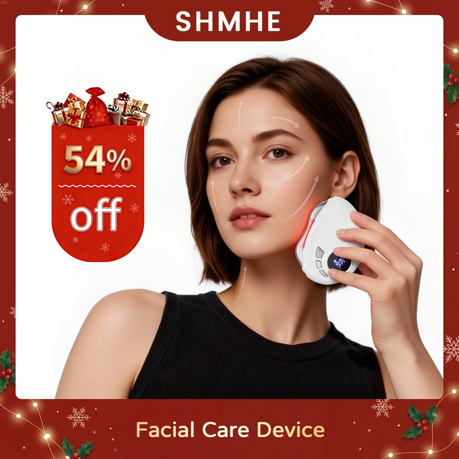 Pink Electric Gua Sha Facial Sculpting, 9 Speeds for Vibration And Another 9…