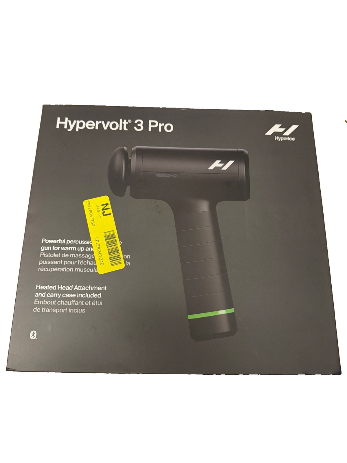 Hyperice Hypervolt 3 Pro Percussion Massage Gun with Heated Head