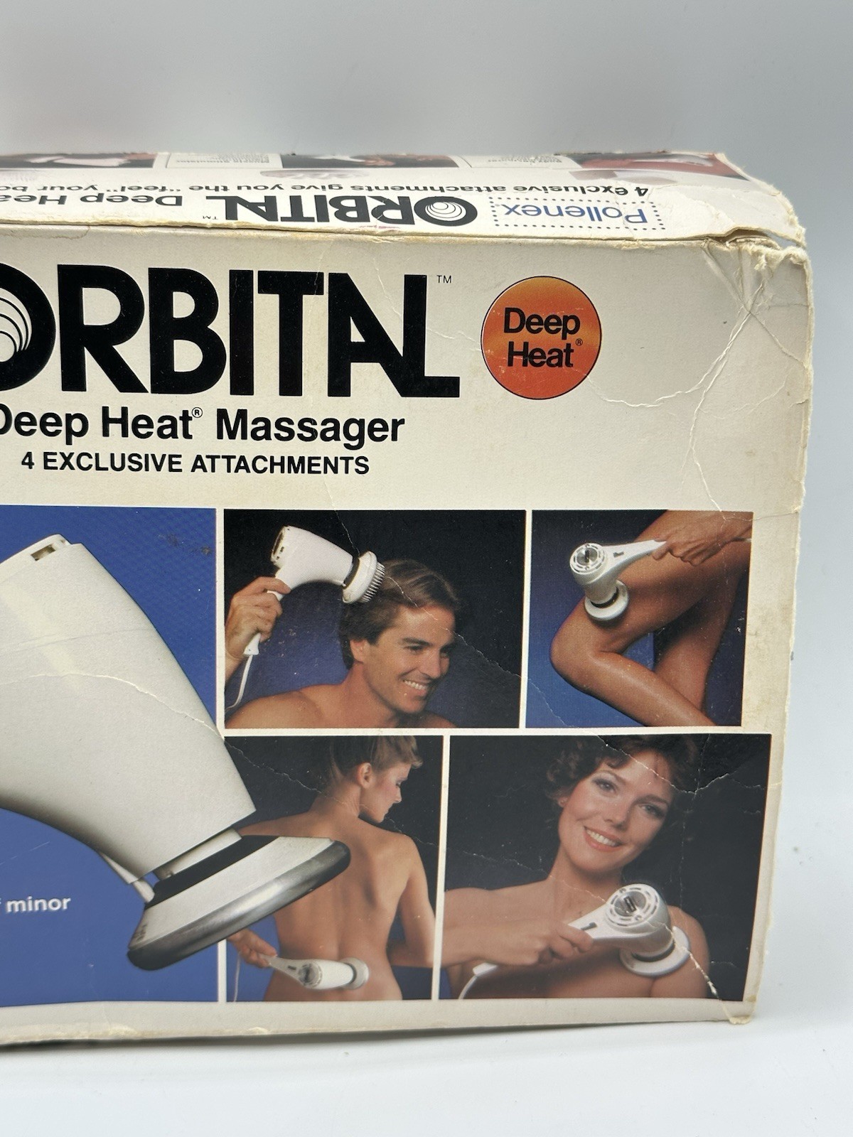 Pollenex 3D Orbital Deep Heat Massager w/ 4 Attachments Model OM-55A4 Excellent!