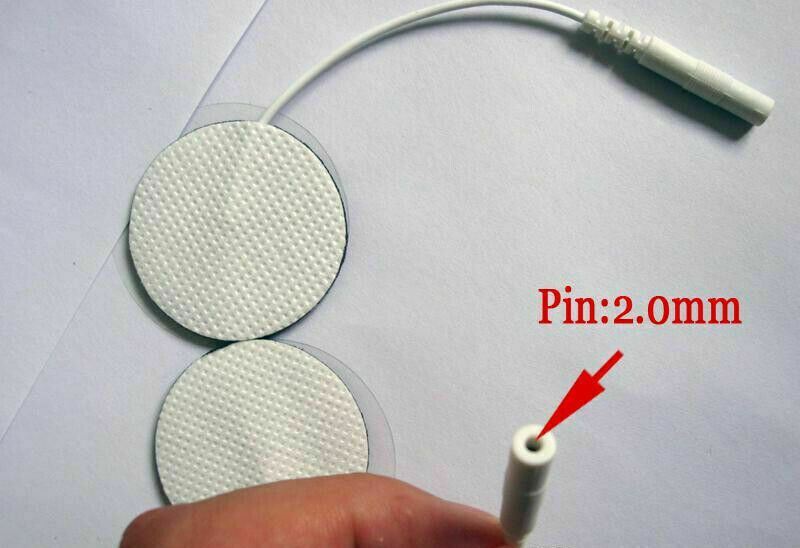 36 Replacement Electrode Pads for Massagers Units 1.25» Round White Cloth USA