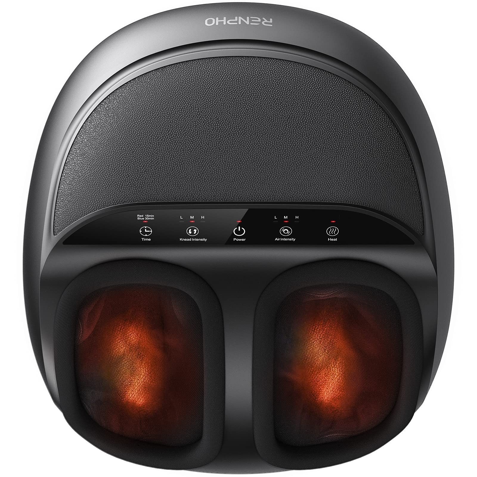 Upgraded Shiatsu Foot Massager with Heat, Plantar Fasciitis Relief, Fits Size 13