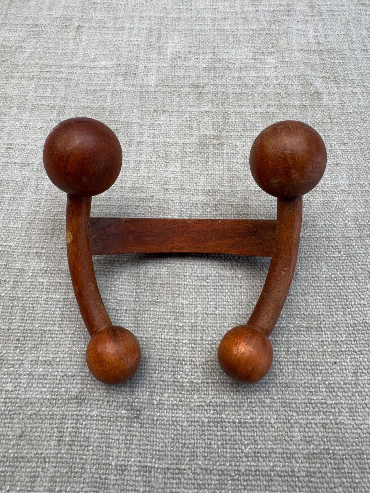The Body Shop Wooden Trigger Point Massager Brown Handheld Back Neck Legs Roller