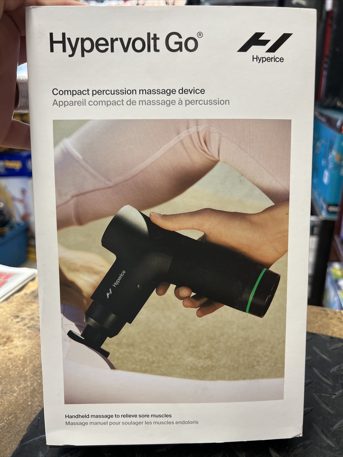 Hyperice Black Compact Percussion Massage Gun Device Hypervolt Go