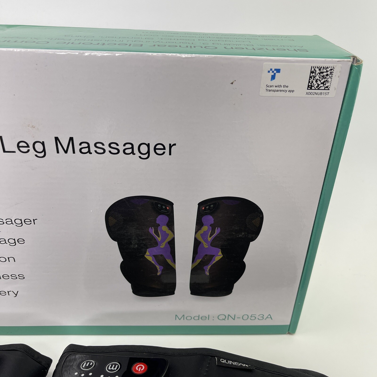 QUINEAR Rechargeable Leg Massager for Circulation and Pain Relief
