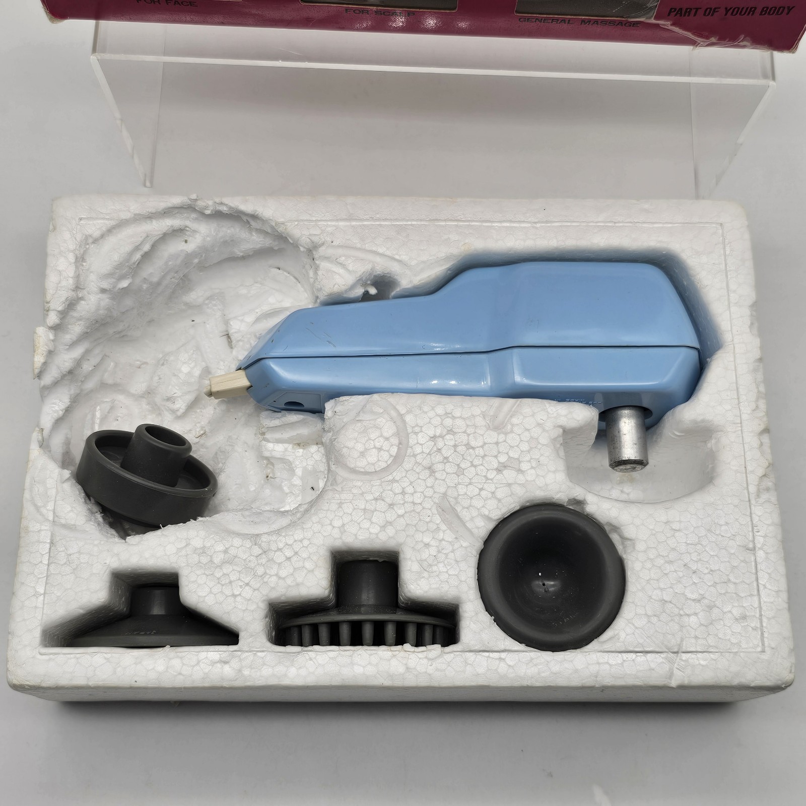 Chic Vibrator Body Massager 3 Attachments Original Box Japan Parts Not Working