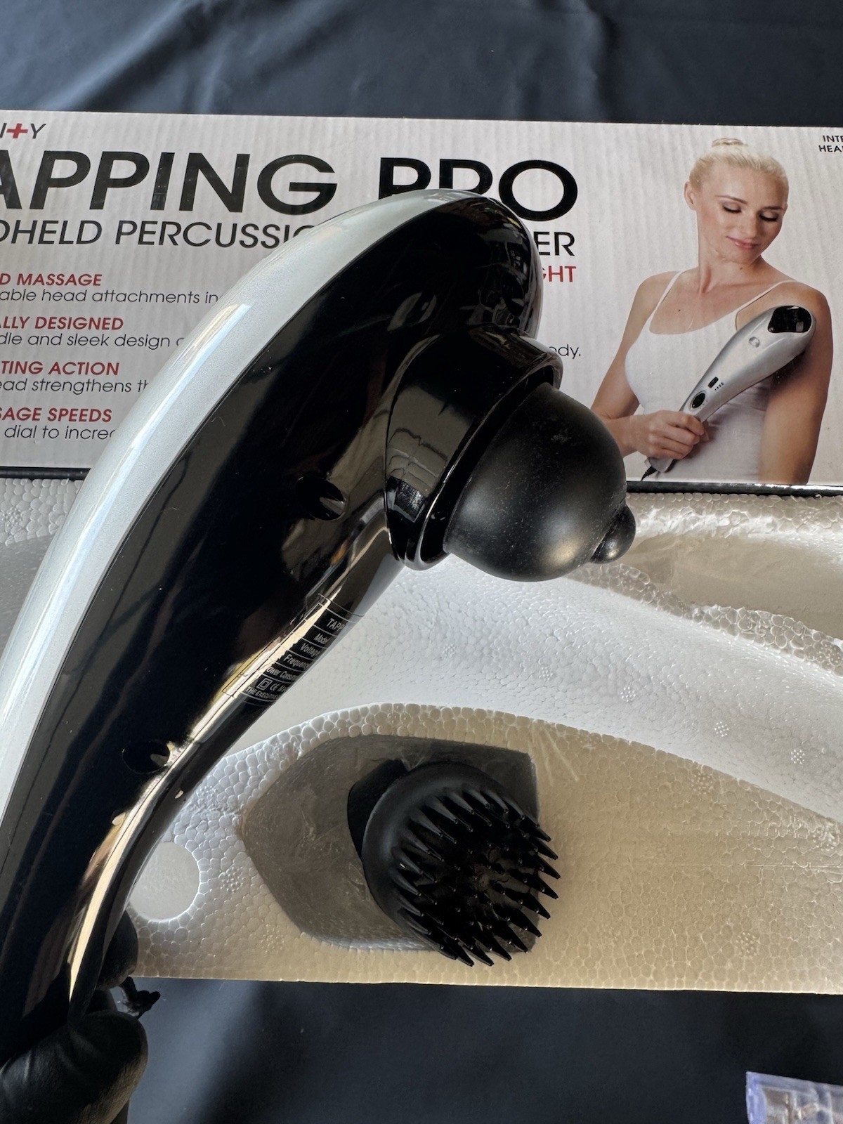 Felicity Tapping Pro Handheld Percussion/Tapping Massager Infrared, 3 Heads