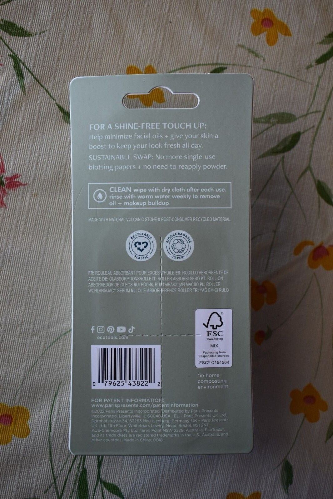 ECOTOOLS Oil-absorbing Roller Limited Edition Reusable