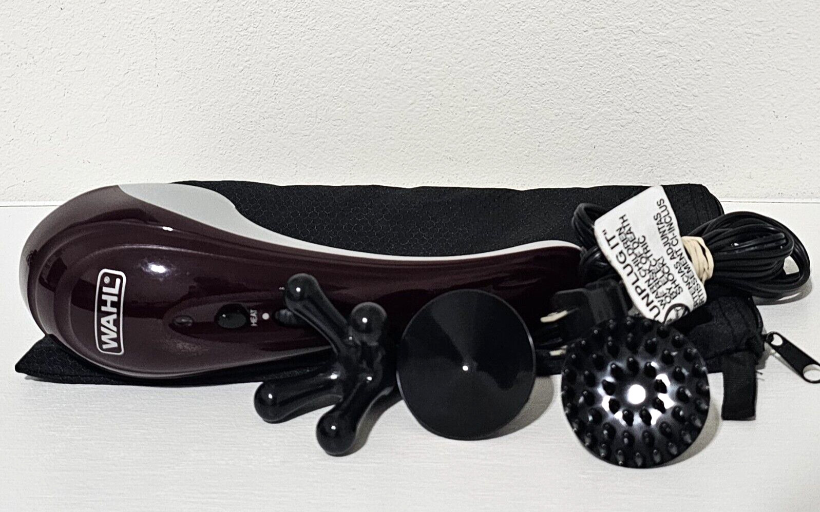 Wahl Hot Cold Deluxe Heat Therapy Electric Corded Massager 4295a W/ Attachments