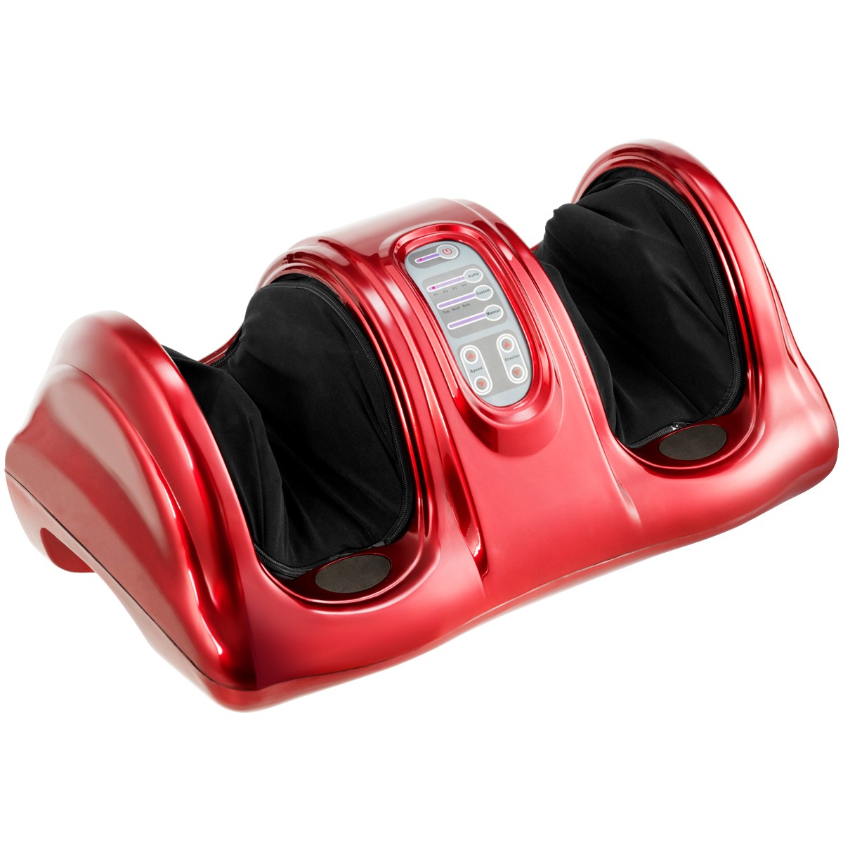 Shiatsu Foot Massager Kneading and Rolling Leg Ankle w/Remote Red