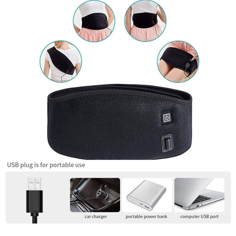 Massage Belt Electric Infrared Heated with Back Support Waist Heating Massager