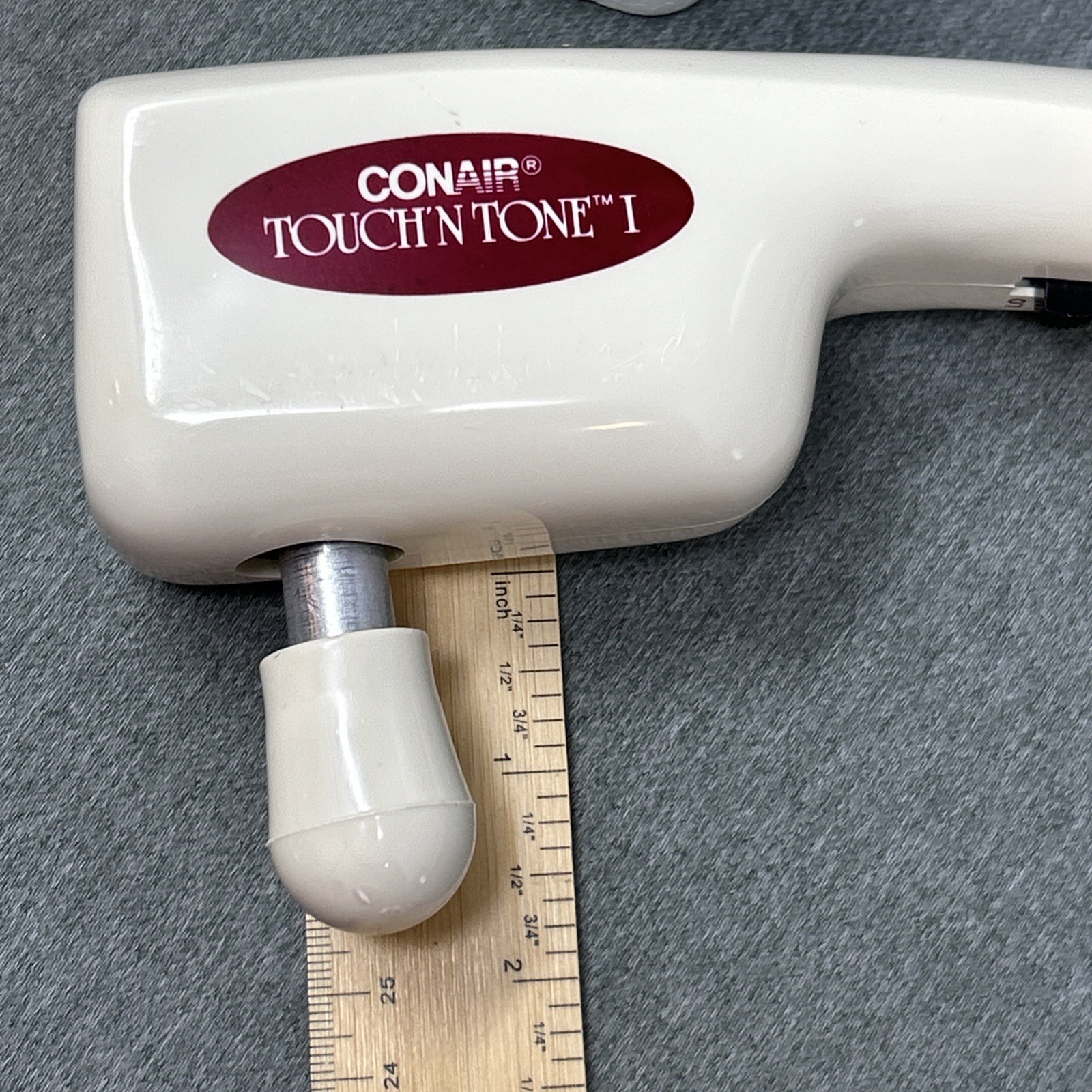 Vintage 1980s Conair Touch’N Tone I Massager 2-Speed 6 Attachments Tested Works