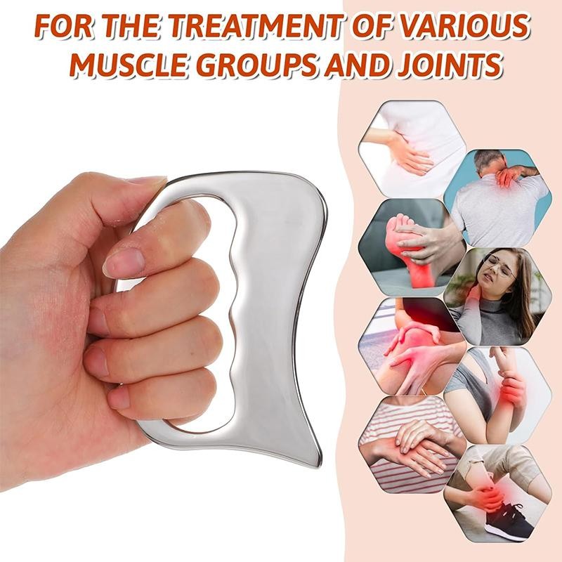 Stainless Steel Gua Sha Scraper for Sports Massage, Fascia Release & Relaxation