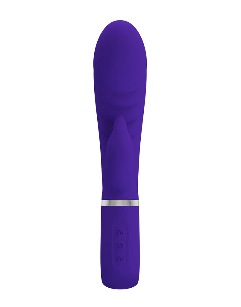 Prescott Super Soft Rabbit Silicone Vibrator – Purple