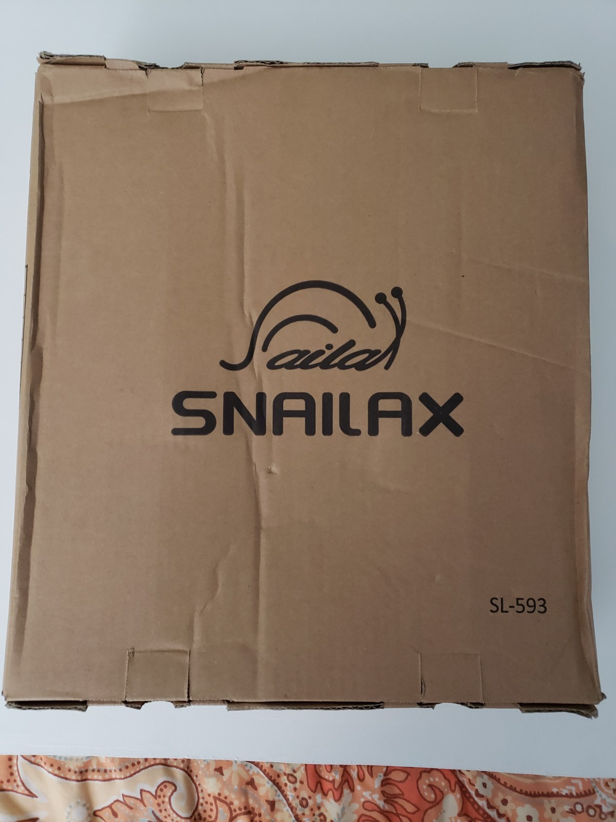 Snailax SL-593 Shiatsu Foot & Back Massager with Heat – New in Box, 2-in-1