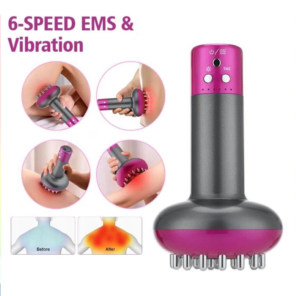 Electric Lymphatic Drainage Machine Meridian Body Massage Brush Microcurrent ant