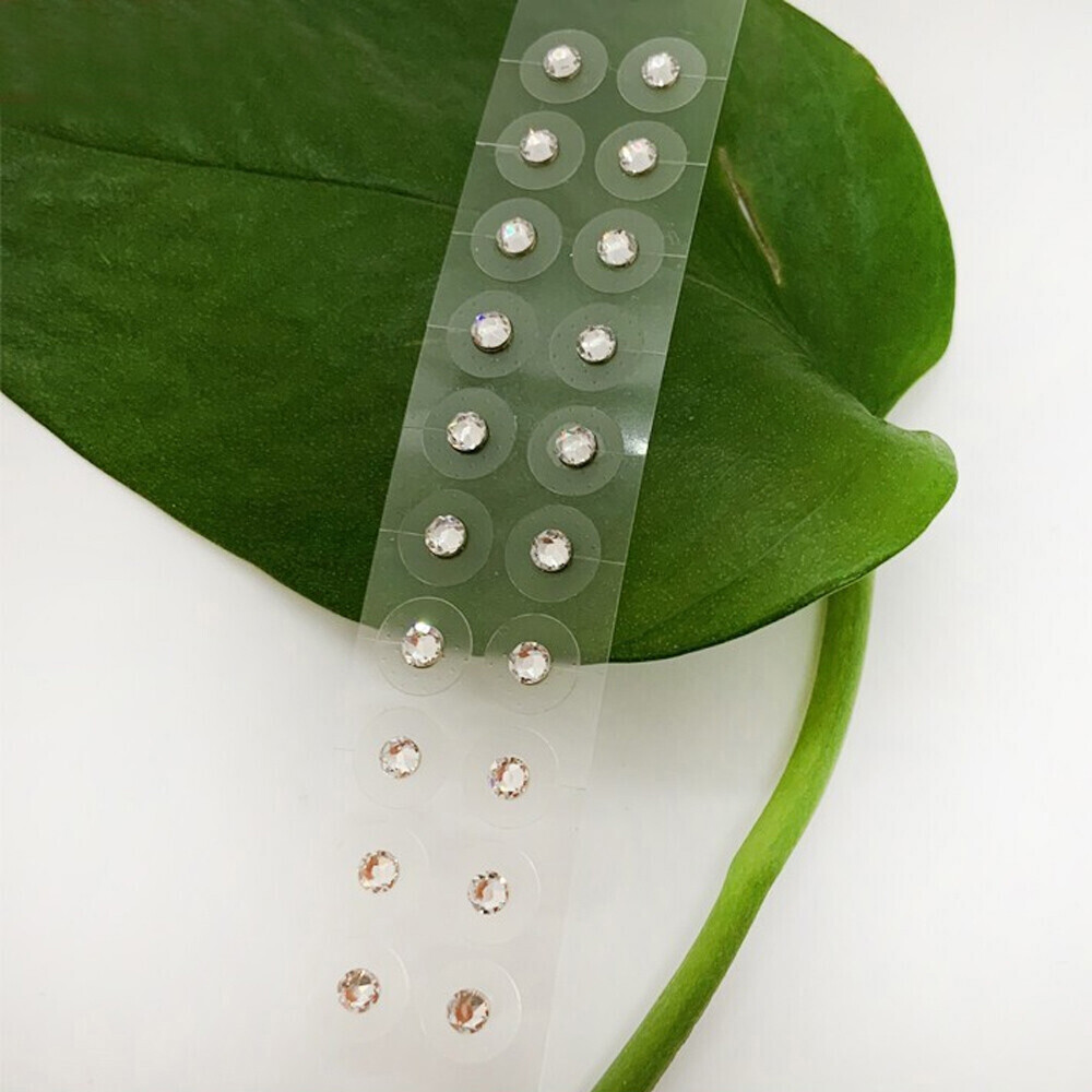 40pcs Diamond Acupuncture Ear Massage Patches Crystals Relax Relieve Stress