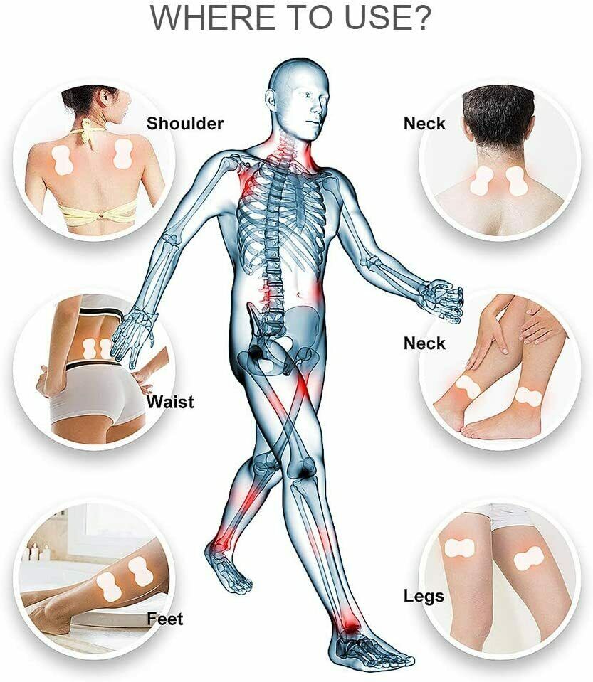 OSITO 6pcs Replacement Electrode TENS Pads Sheet for TENS Unit EMS TENS Massager