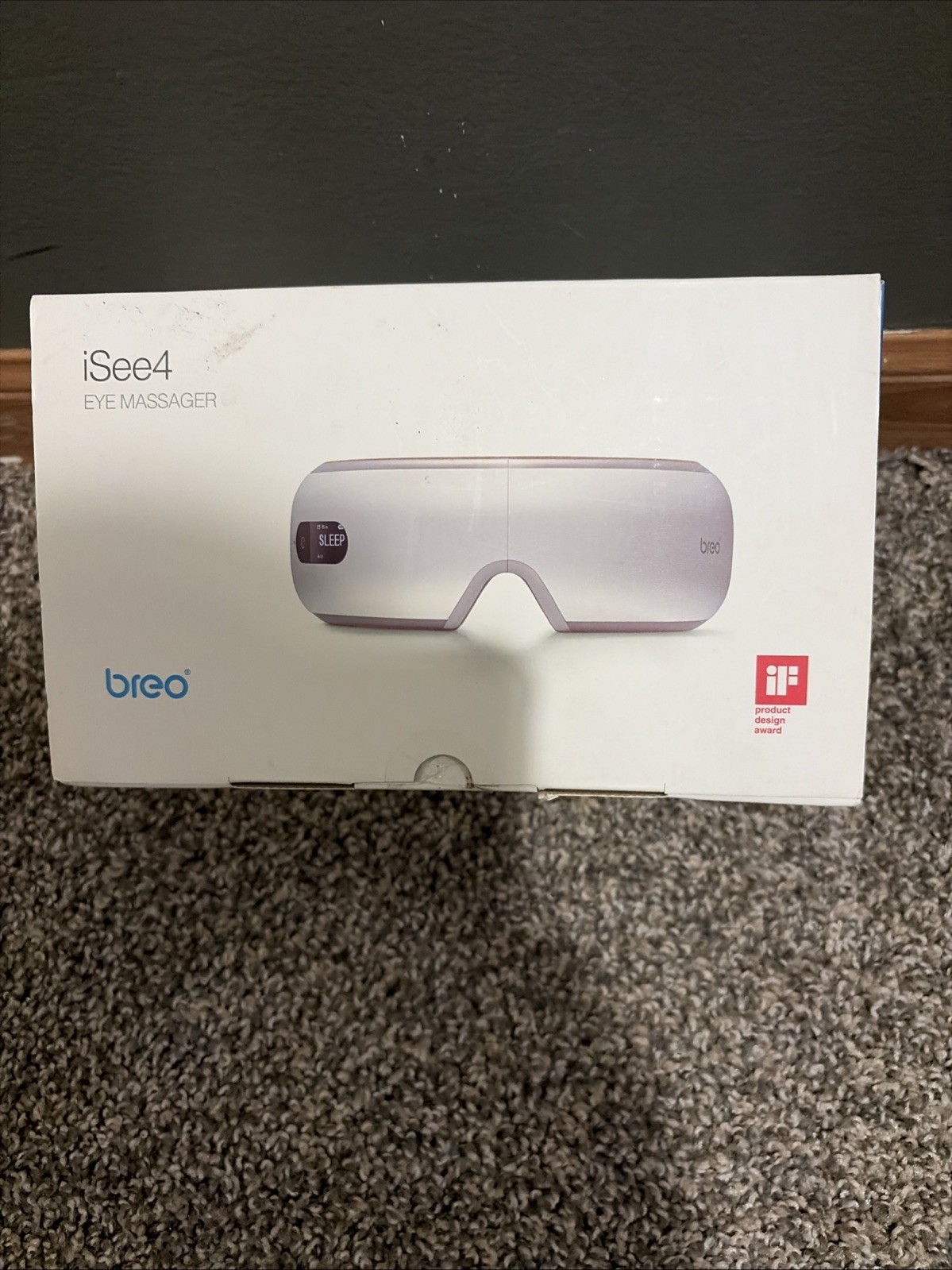Breo iSee4 Eye Massager w Heat Electric Shiatsu Fatigue, Dry or Strained Eye