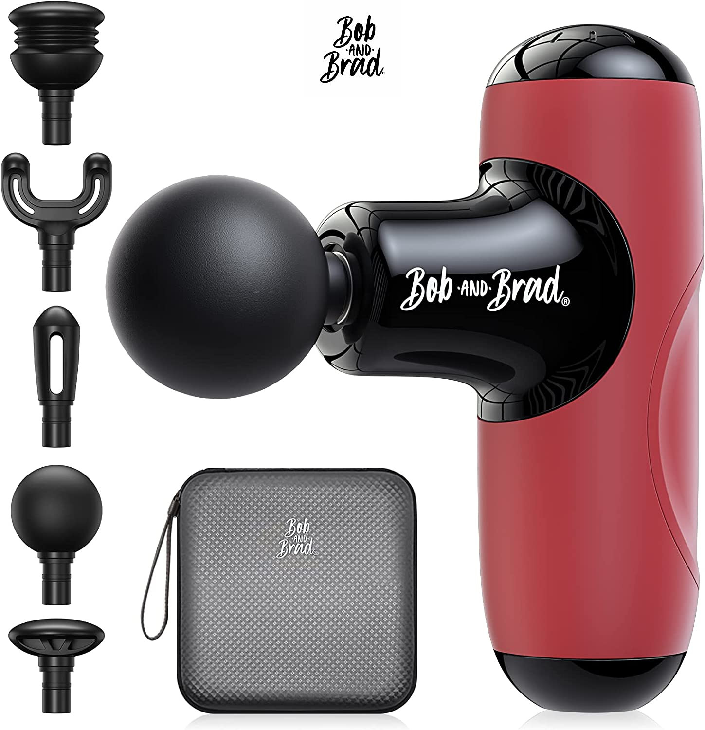 Red Q2 Mini Massage Gun Deep Tissue Muscle Massager For Running/Sport/Gym
