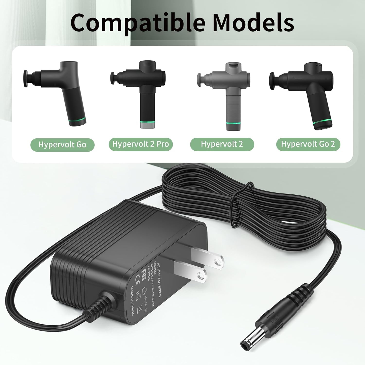 18V Charger for Hyperice Massage Gun for Hypervolt 2 Pro, Hypervolt Go, Hyper…