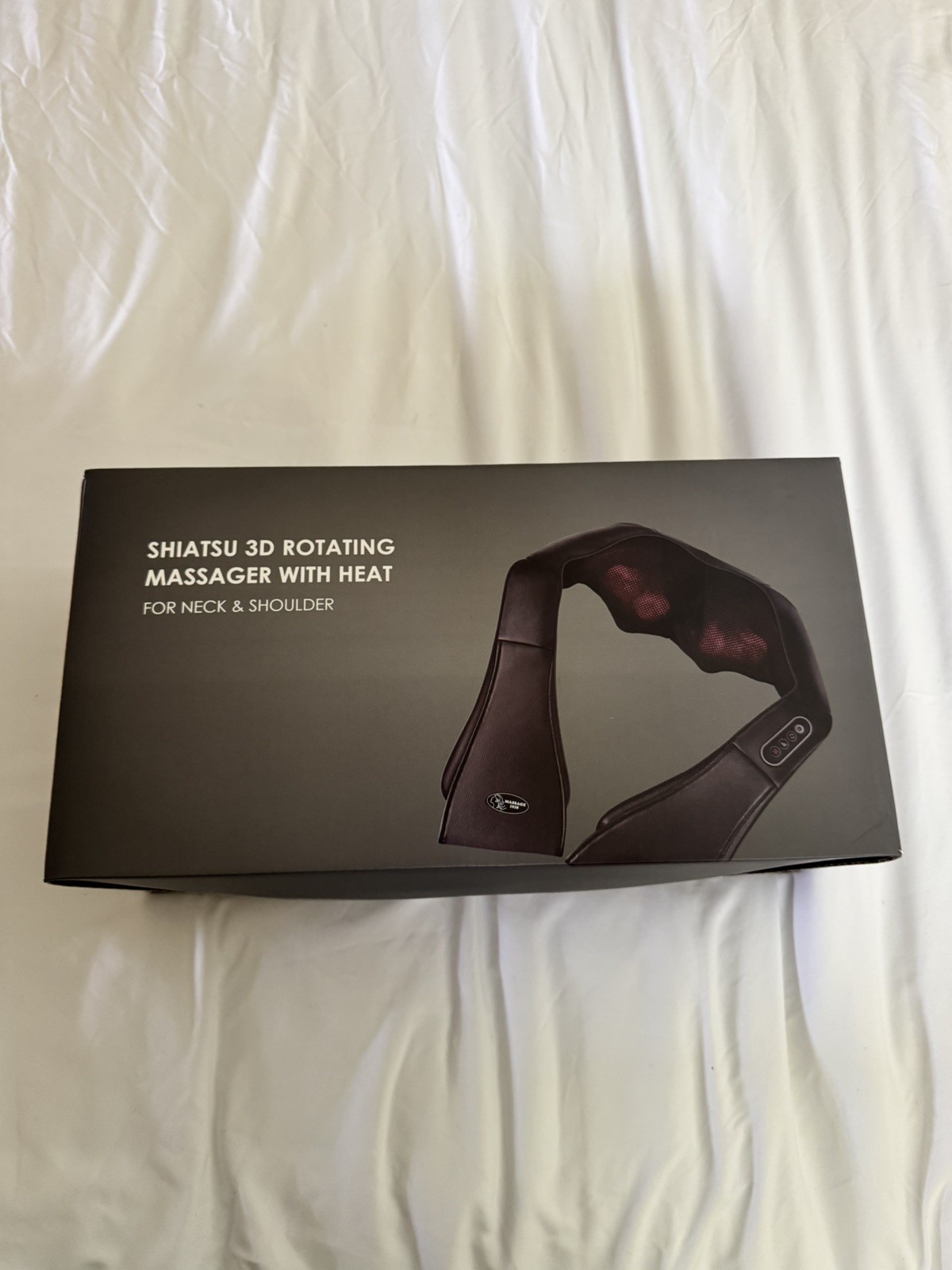 Naipo MGS-150 DC Shiatsu 3D Rotating Massager with Heat for Neck Back Shoulder