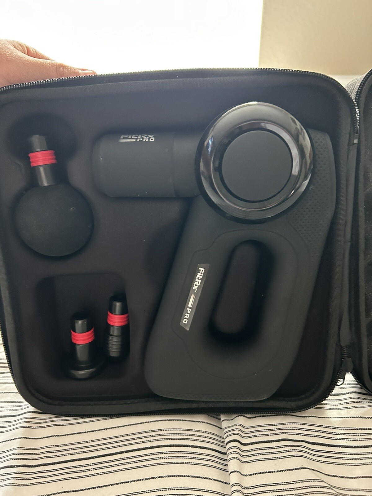 fitrx pro massage gun with carry case