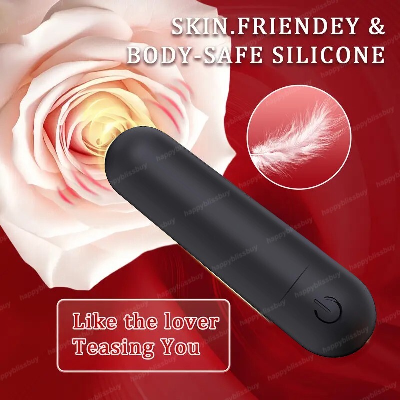 Mini powerful Bullet Shape 10 Speed Vibrating Massage Neck Back Rechargeable