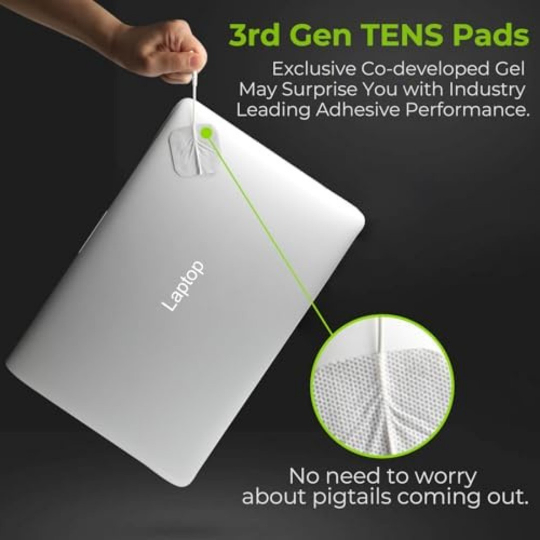 AUVON TENS Unit Pads Electrode Patches with Upgraded Self-Stick Performance