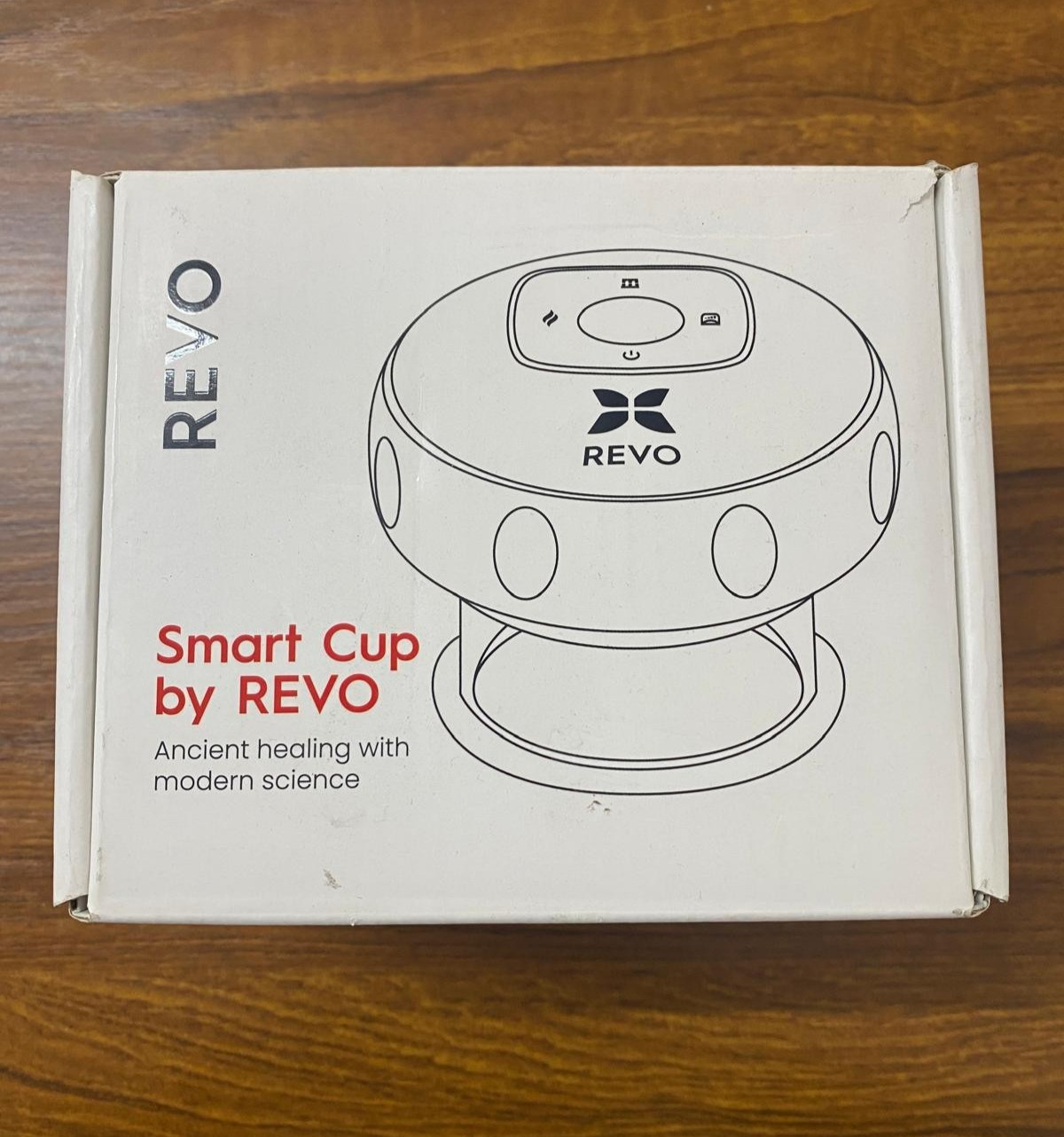 REVO The Original 4-in-1 Smart Cupping Therapy Massager, Red Light Therapy for