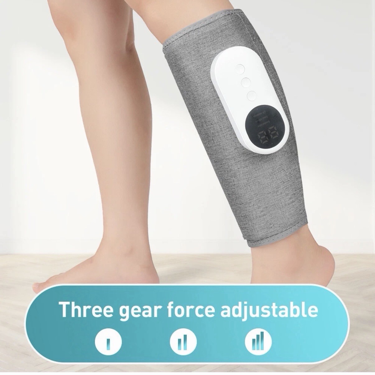 Leg Massager Air Compression Sleeve Calf Knee Foot Massager W/ Heat Circulation