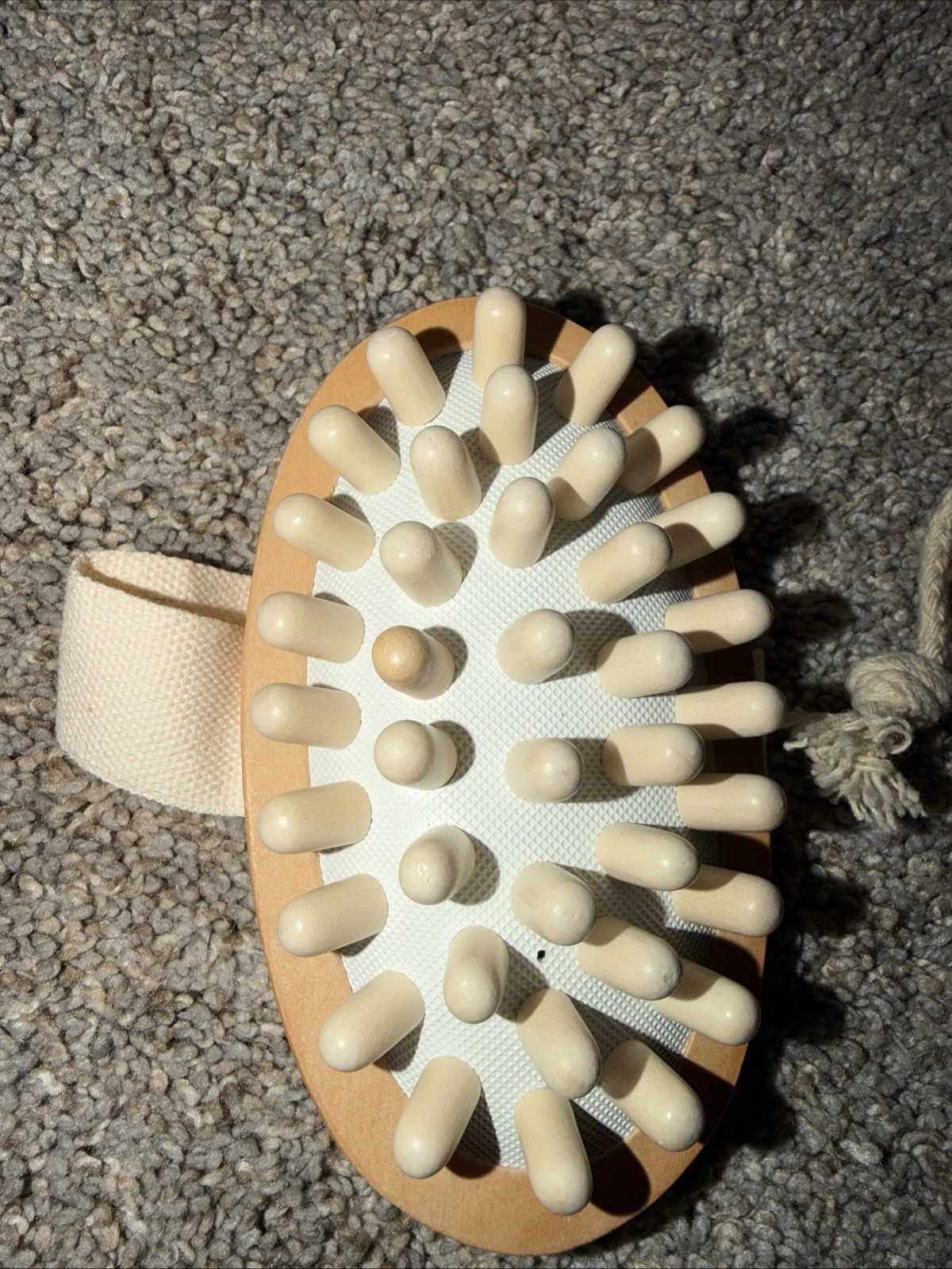 Air Cushion Natural Wood Wooden Massager Body Brush Shower Full Body Massage