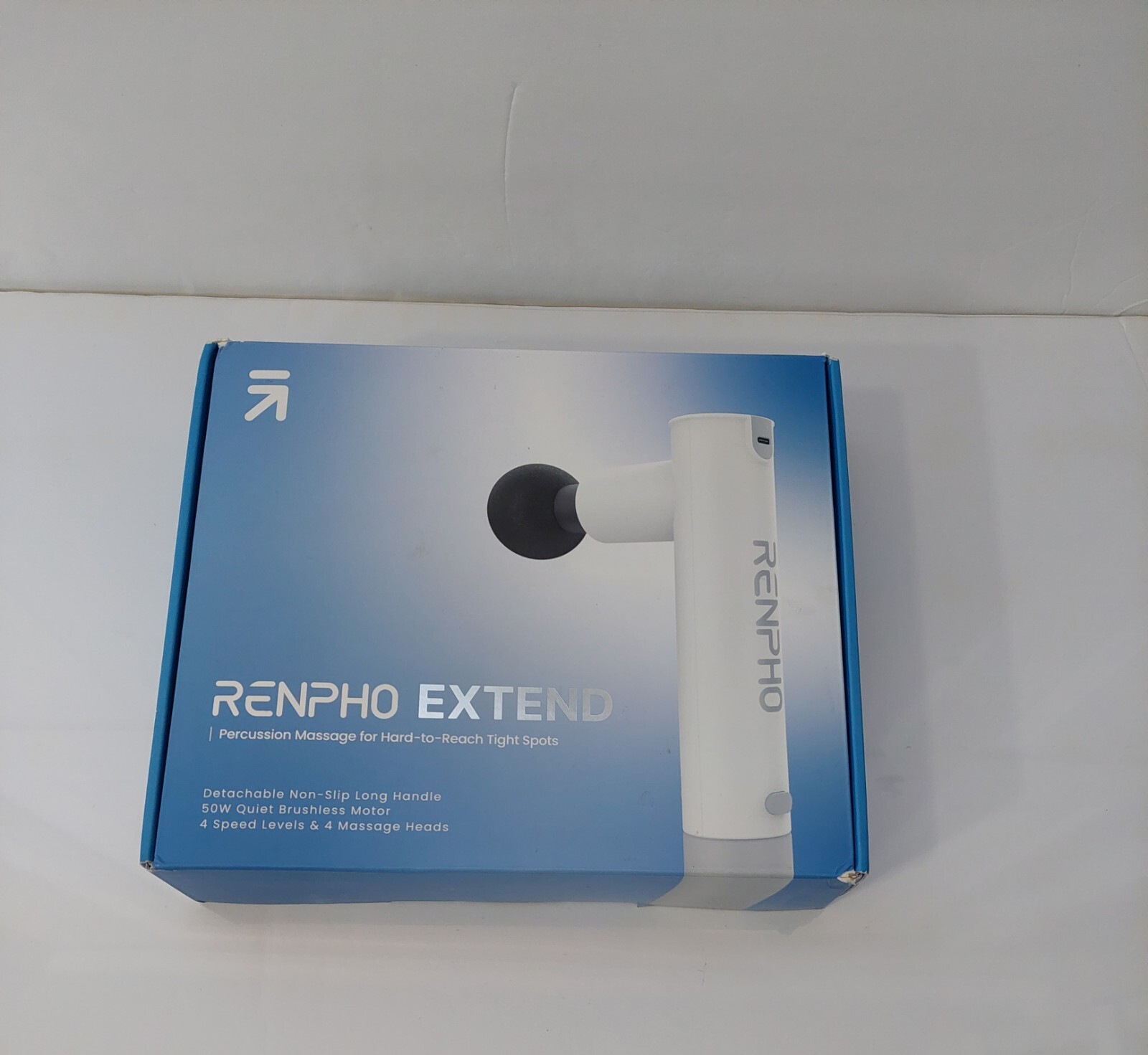 RENPHO Extend Percussion Massage For Hard To Reach Tight Spots 4 Massage Heads