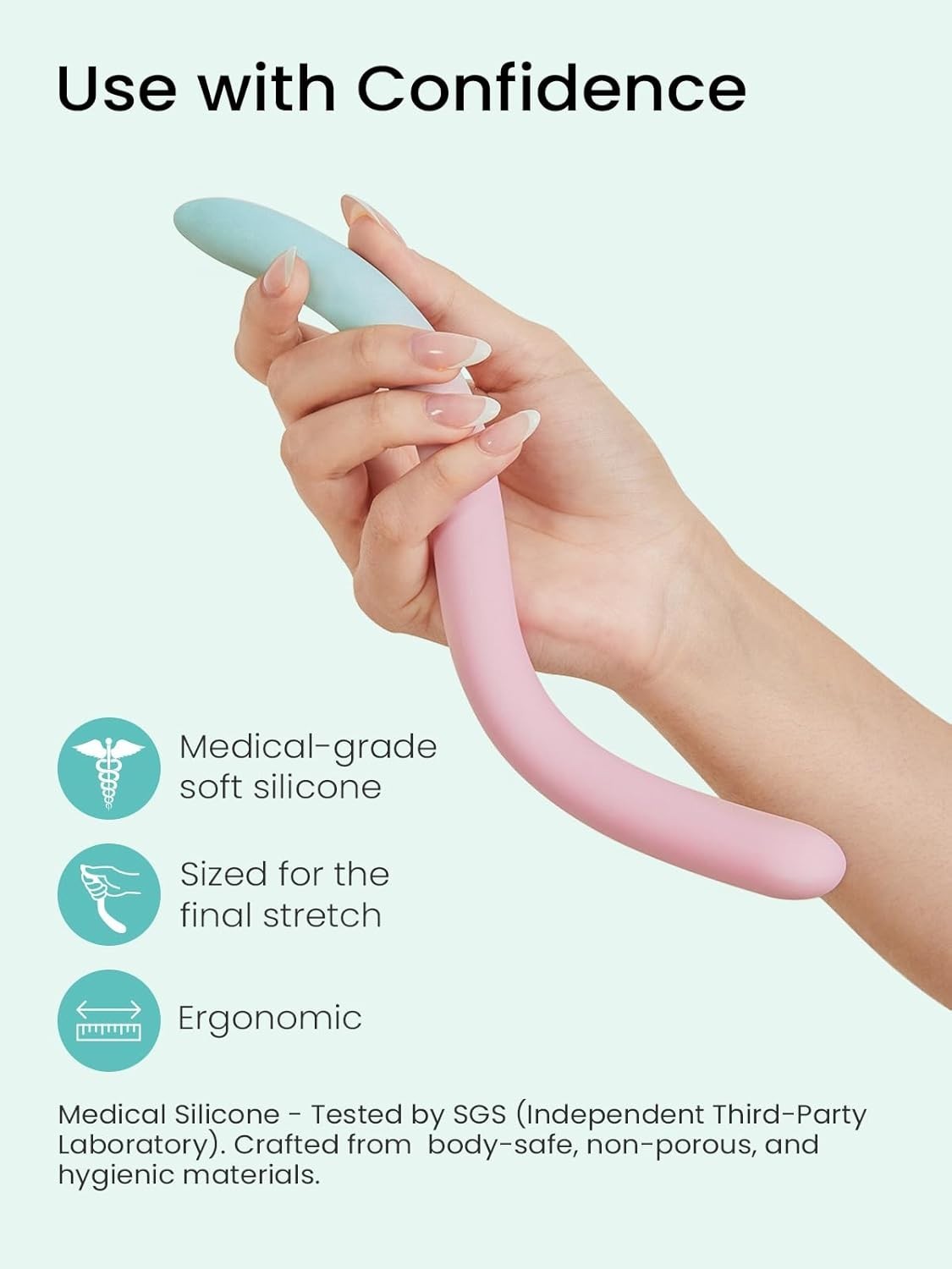 Gentle Pelvic Floor Muscle Massager for Pregnancy Labor & Postpartum Wellness