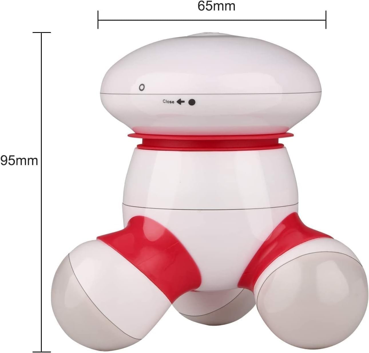 Portable Mini Vibrating Massager with LED Light for Pain Relief and Relaxation