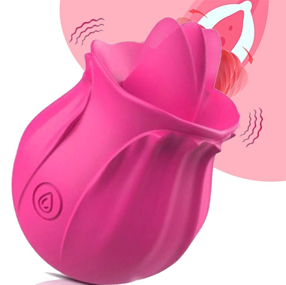 10 speed Rose Female Anniversary Female Birthday Gift Massage Tongue Licking USA