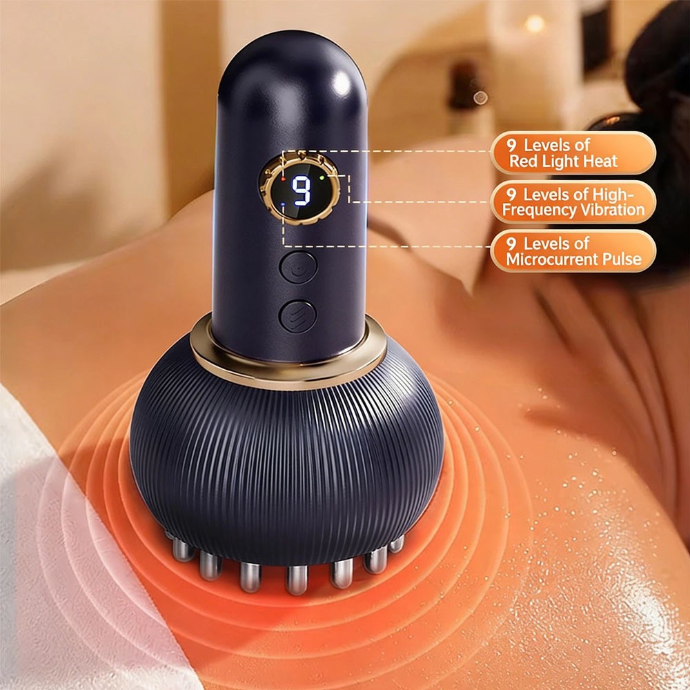 Electric Lymphatic Drainage Machine Meridian Body Massage Brush Microcurrent US