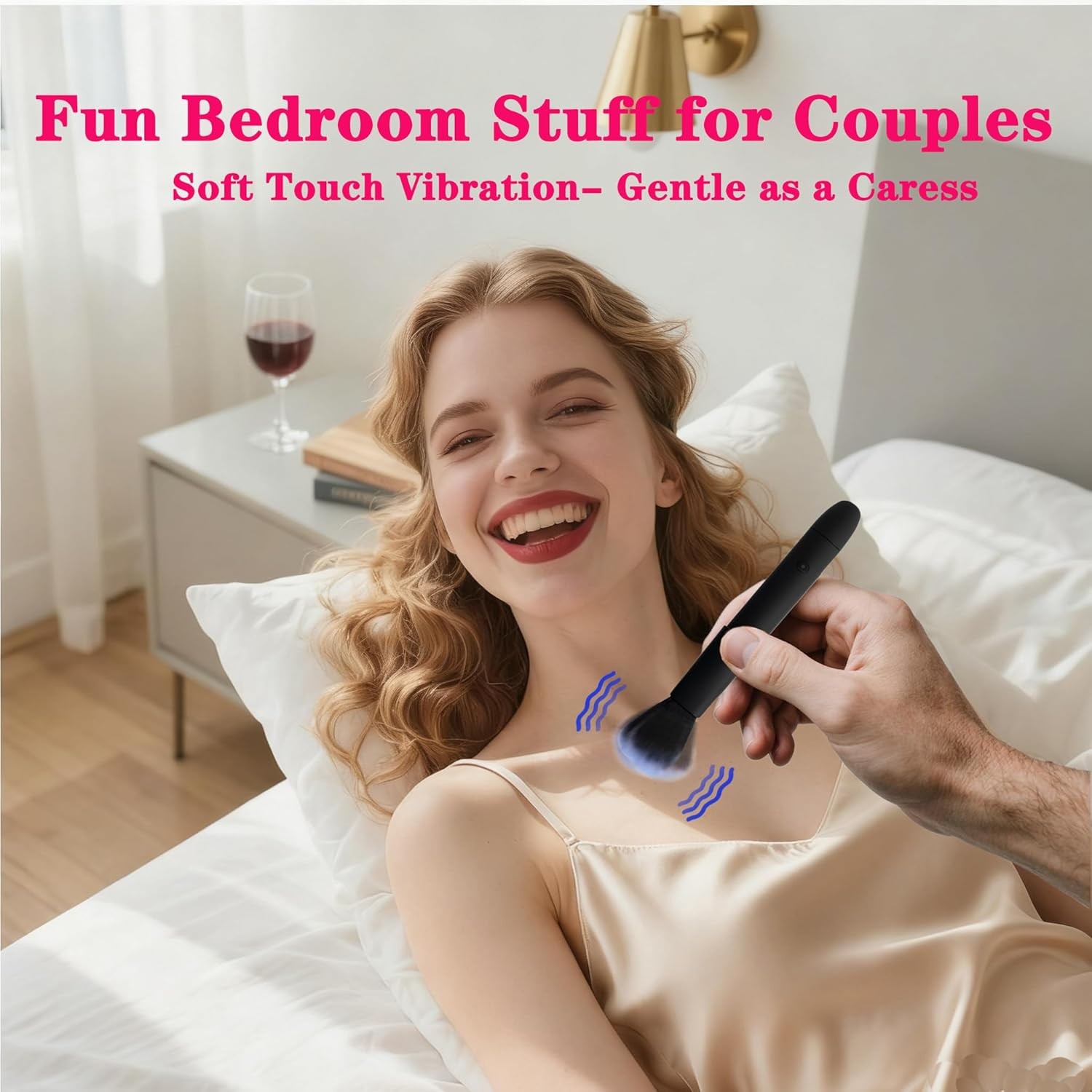 Mini Vibrator 2-in-1 Dual Electric Makeup Brush & Powerful Bullet Vibrator Women