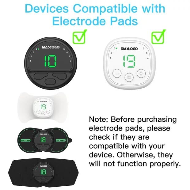 4.9 in x 2.5 in Tens Unit Electrode Pads Standard 3.5mm Snapin Connector Ten…