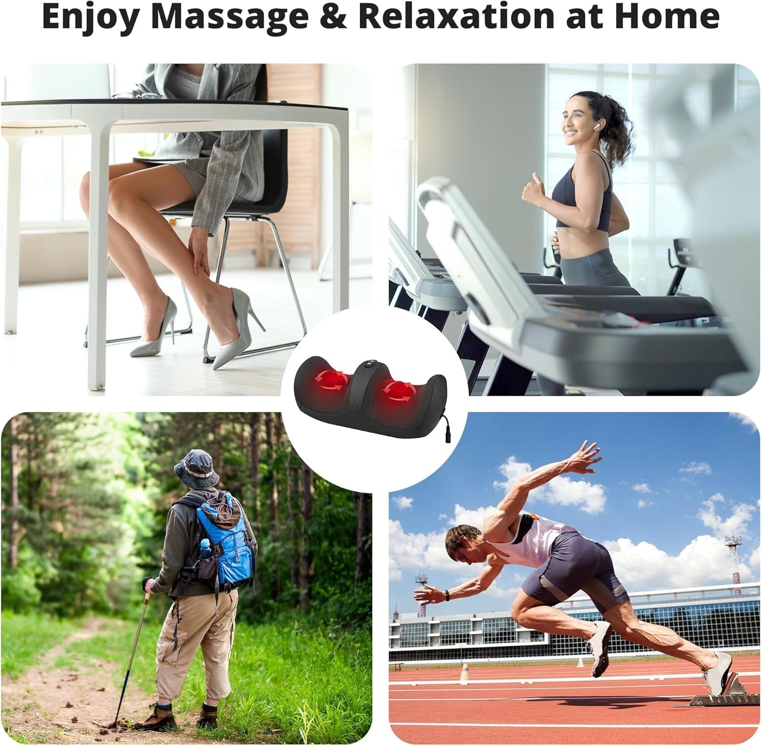 Multi-Function Foot Massager with Auto Shut-Off – Relaxation Therapy Device
