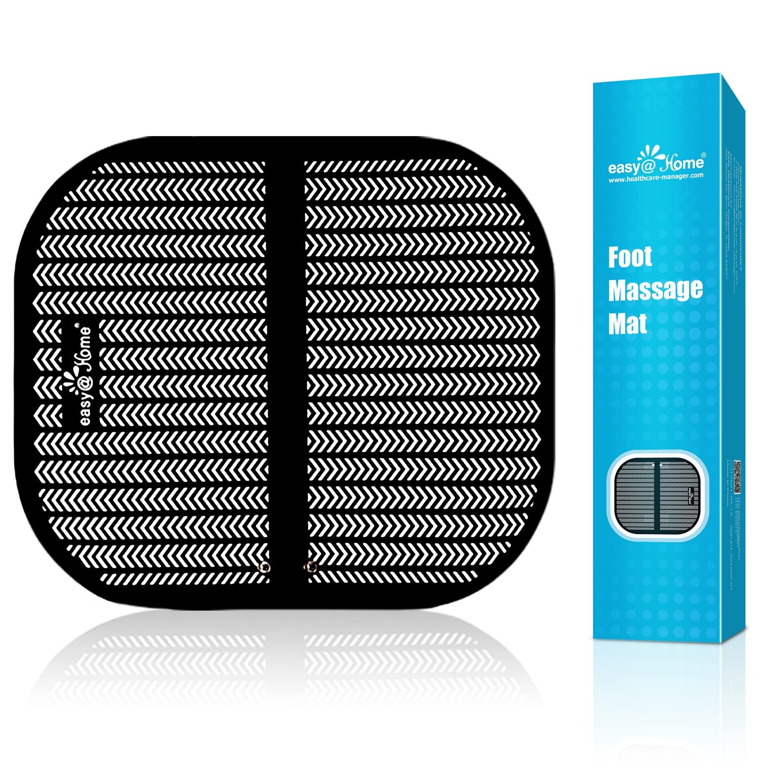 Easy@Home Portable Foot Massager Mat – TENS Model# EHE015 & EHE015BLE & Black