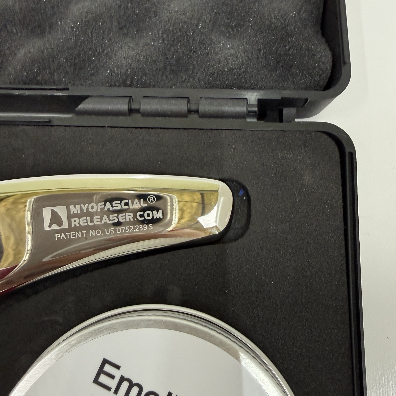 Stainless Steel Myofascial Releaser In Hard Case With Emollient