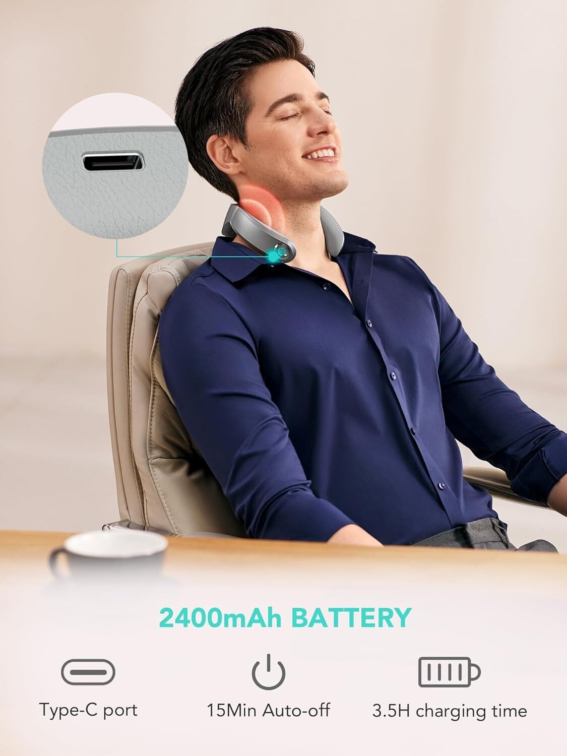 SKG Neck Massager with Heat, 9D Portable Deep Tissue Neck Massager G7 Pro Max