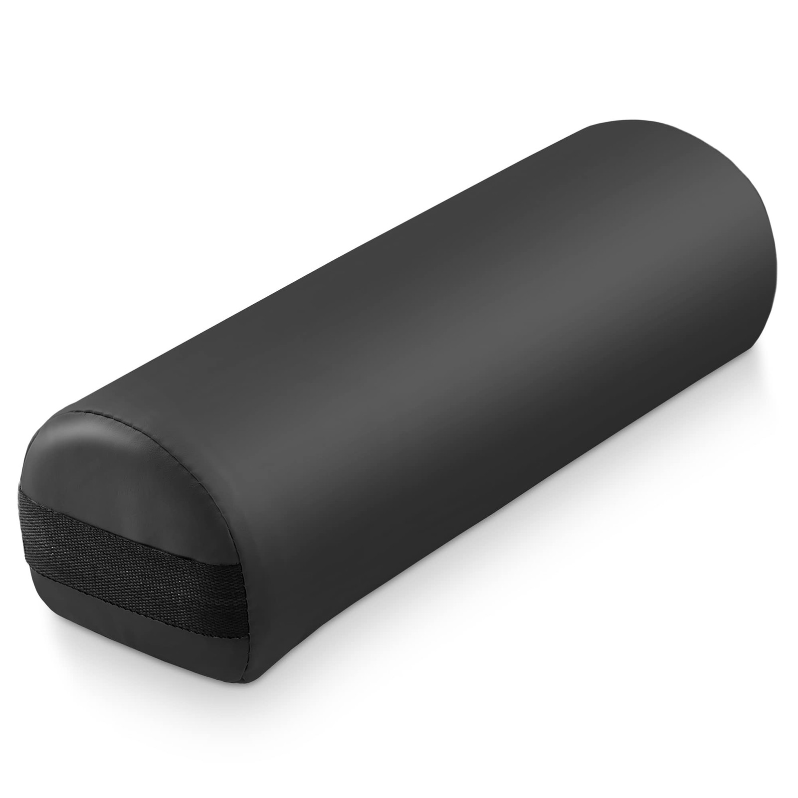 Saloniture 3/4 Jumbo Round Massage Table Bolster 1 count (pack of 1), Black