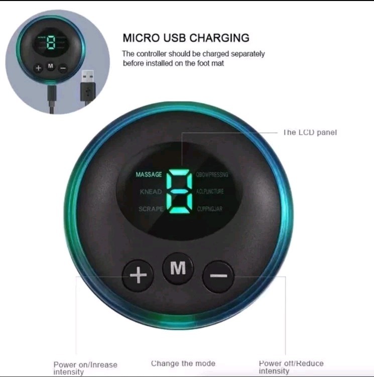 EMS Foot Massager Electric Deep Reshaping Kneading Muscle Leg Pain Relax Machine