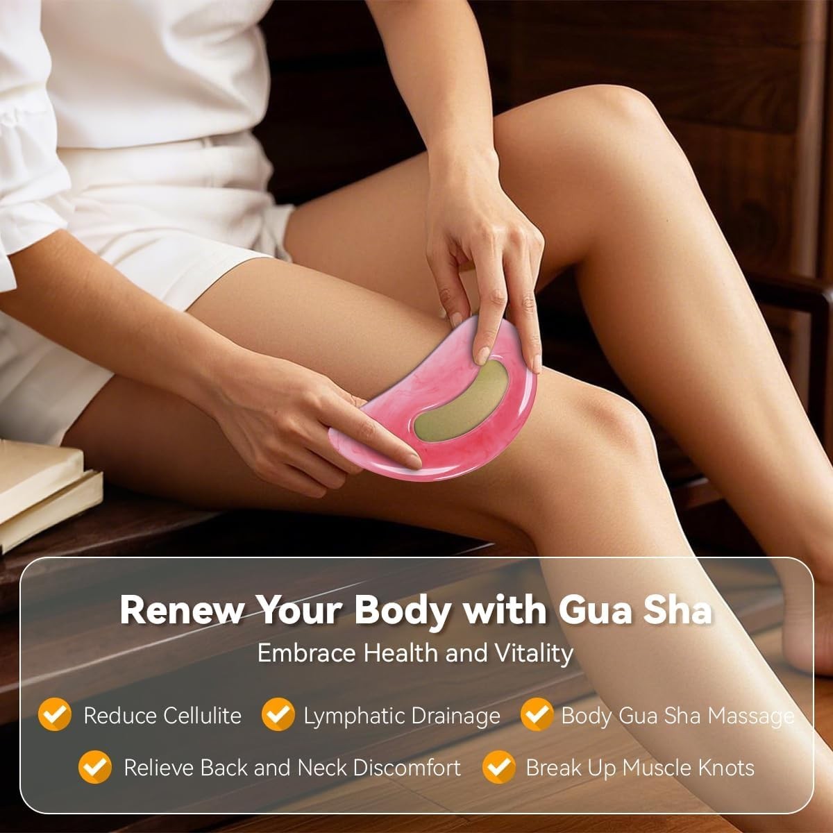 Body Gua Sha Tool Cellulite Guasha Tool for Body Body Massage Tools Natural R…