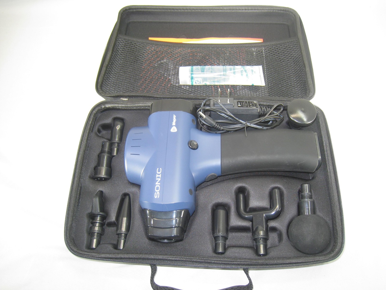 Lifepro Sonic Percussion Massage Gun Deep Tissue Therapy Kit Case Attachments