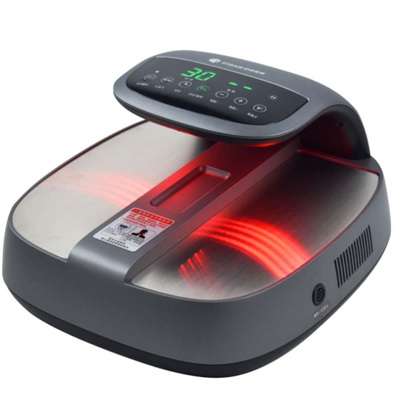 New Terahertz Foot Massager with Red Blue Light Heating Therapy Belt